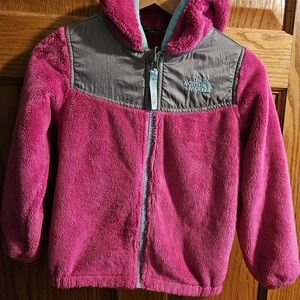 Used The North Face 4T Hooded Fleece Jacket.